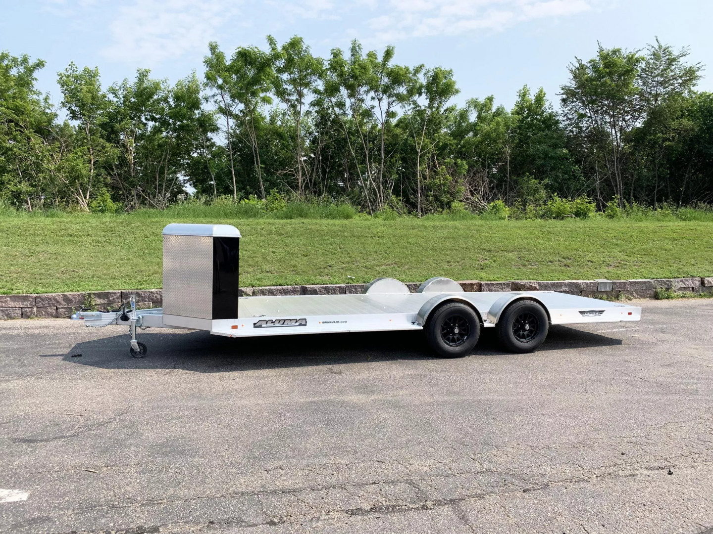 New Aluma 8220H-XL Aluminum Car Hauler Trailer -Tuck Under Ramps