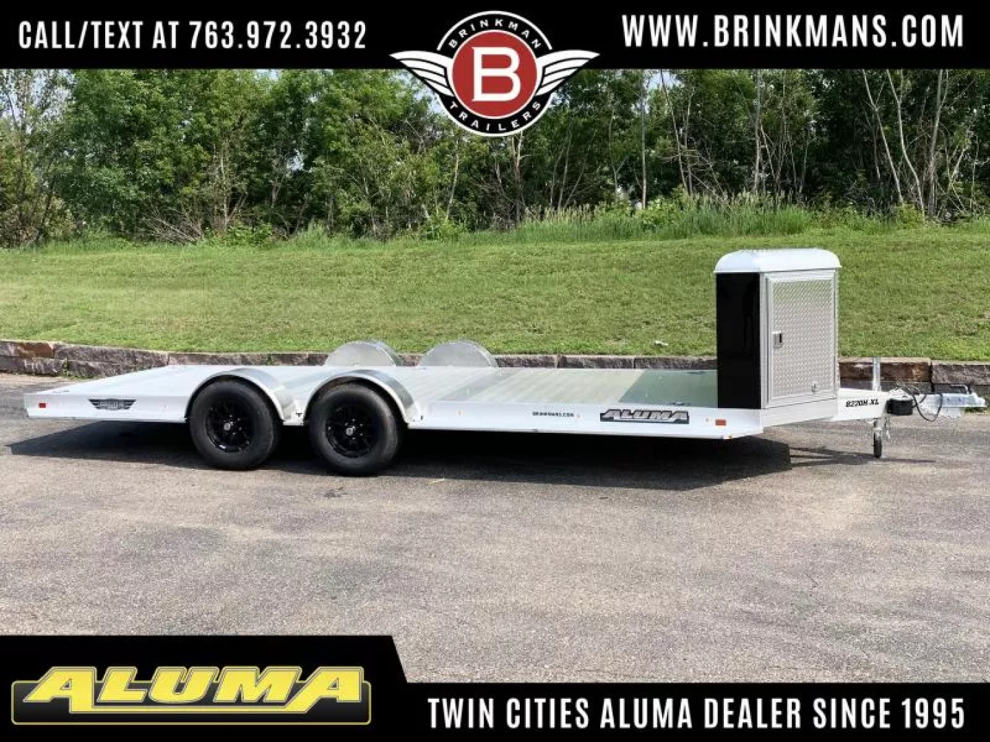 New Aluma 8220H-XL Aluminum Car Hauler Trailer -Tuck Under Ramps