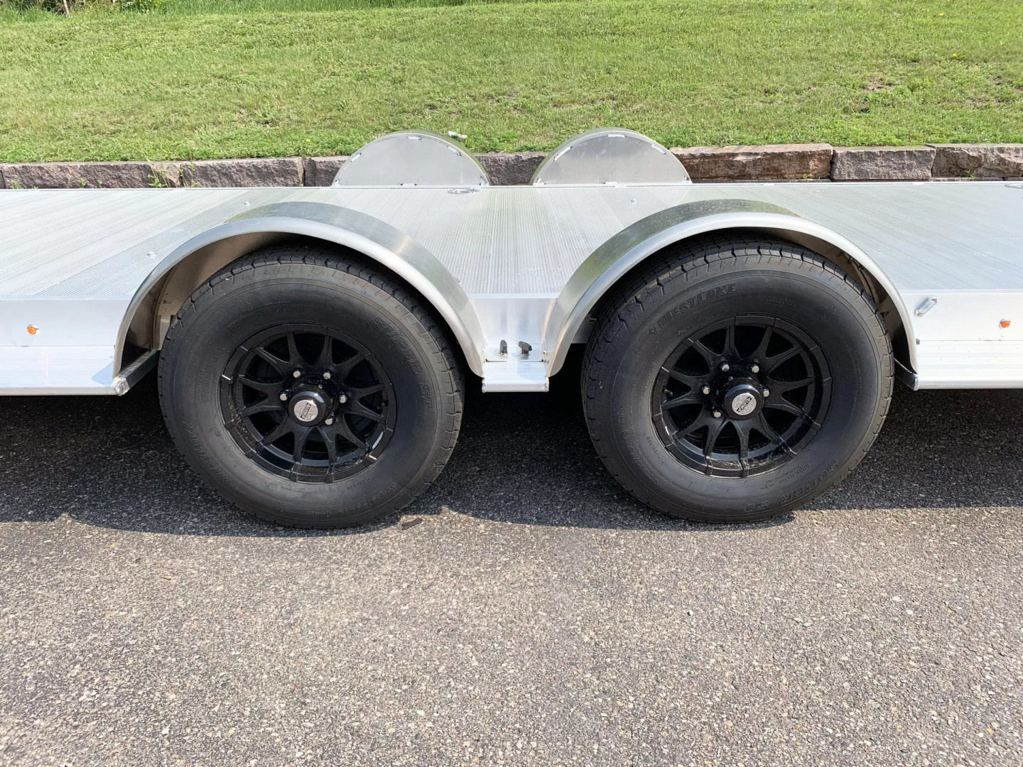 New Aluma 8220H-XL Aluminum Car Hauler Trailer -Tuck Under Ramps