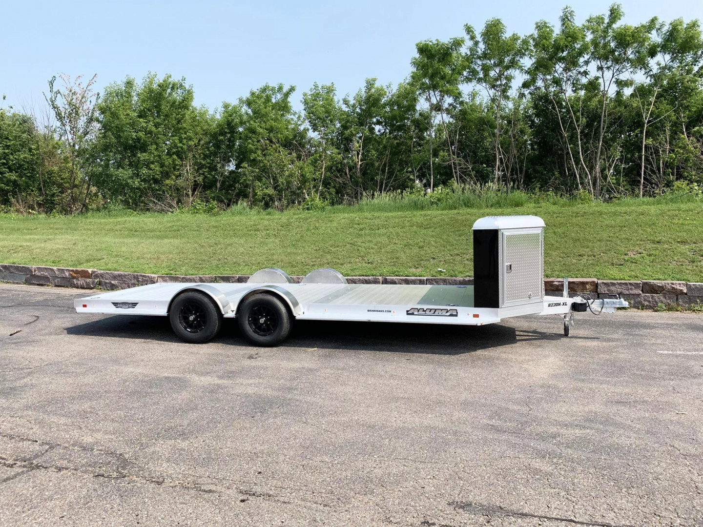 New Aluma 8220H-XL Aluminum Car Hauler Trailer -Tuck Under Ramps