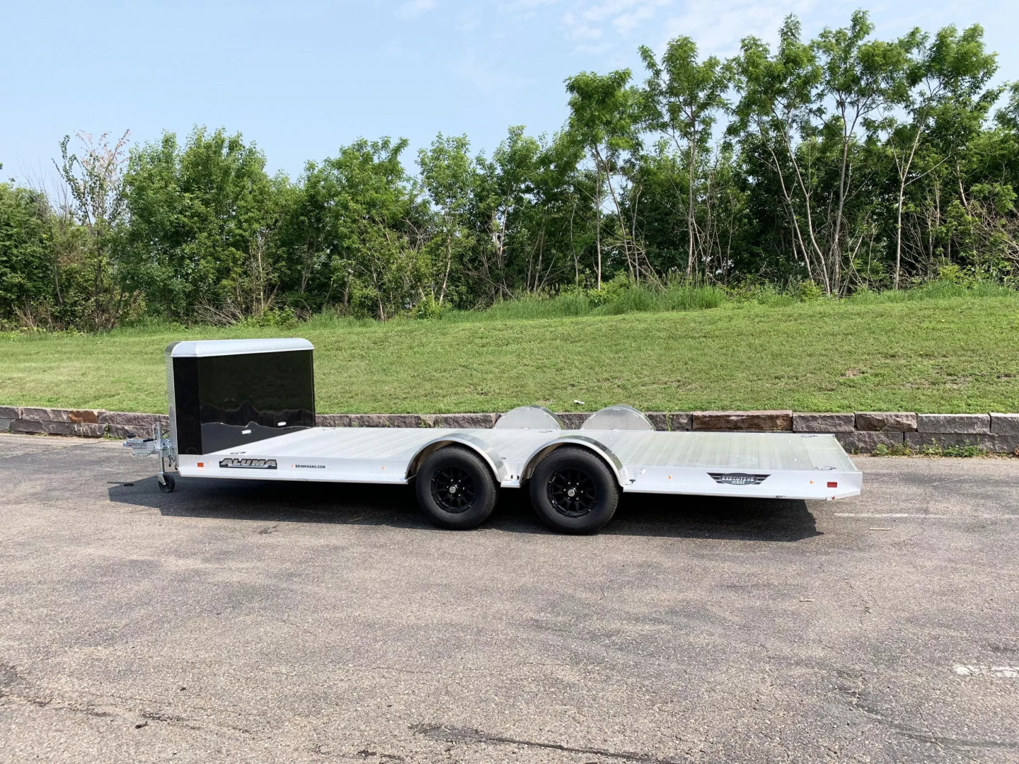 New Aluma 8220H-XL Aluminum Car Hauler Trailer -Tuck Under Ramps