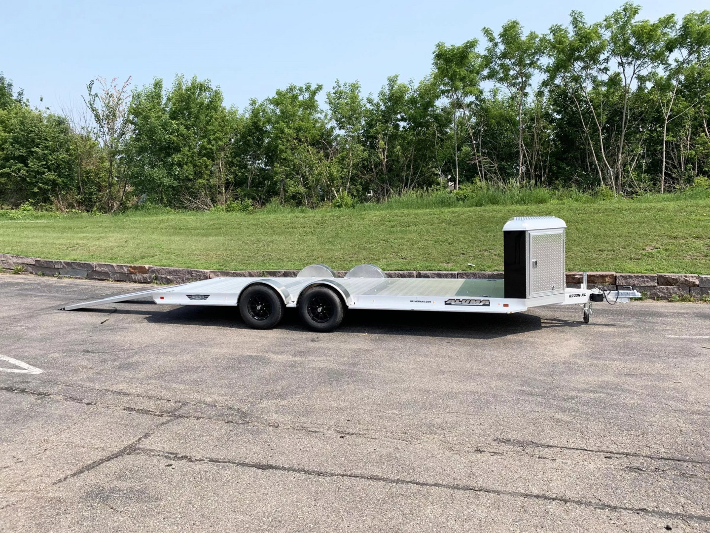 New Aluma 8220H-XL Aluminum Car Hauler Trailer -Tuck Under Ramps