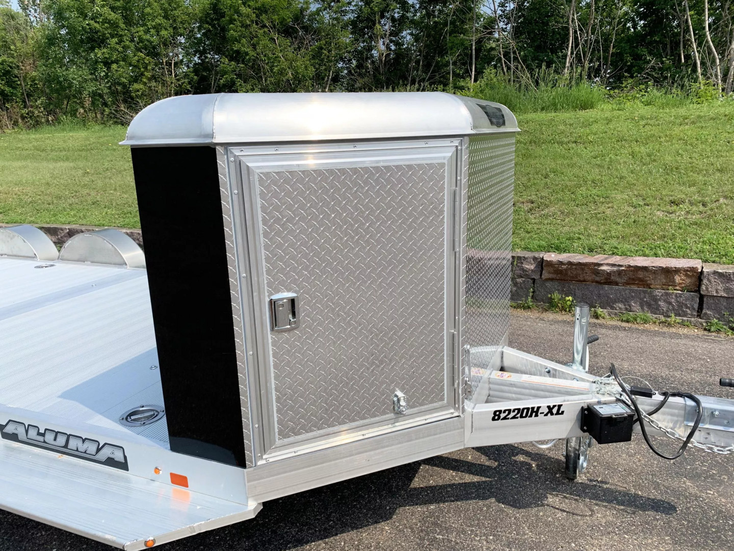 New Aluma 8220H-XL Aluminum Car Hauler Trailer -Tuck Under Ramps