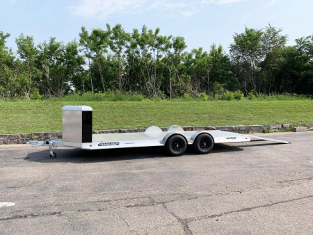 New Aluma 8220H-XL Aluminum Car Hauler Trailer -Tuck Under Ramps