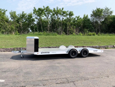 New Aluma 8220H-XL Aluminum Car Hauler Trailer -Tuck Under Ramps