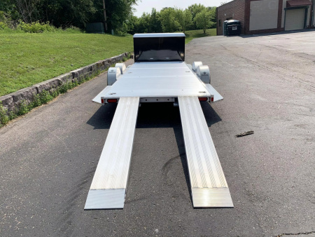 New Aluma 8220H-XL Aluminum Car Hauler Trailer -Tuck Under Ramps