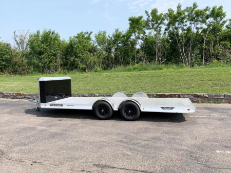 New Aluma 8220H-XL Aluminum Car Hauler Trailer -Tuck Under Ramps