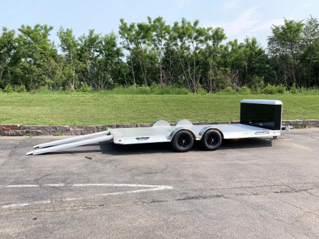 New Aluma 8220H-XL Aluminum Car Hauler Trailer -Tuck Under Ramps