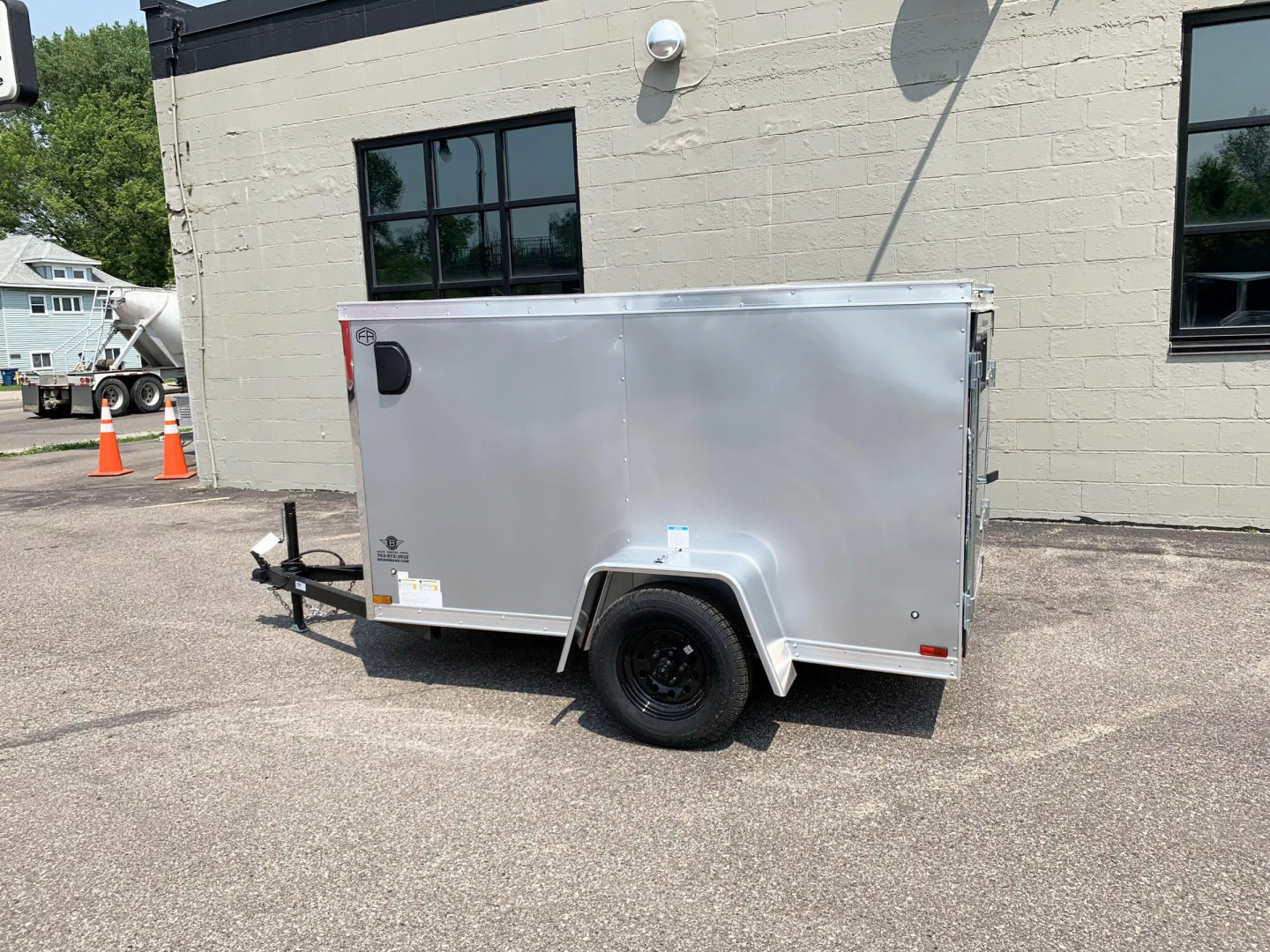 New US Cargo 4x8 Enclosed Trailer -Swing Door