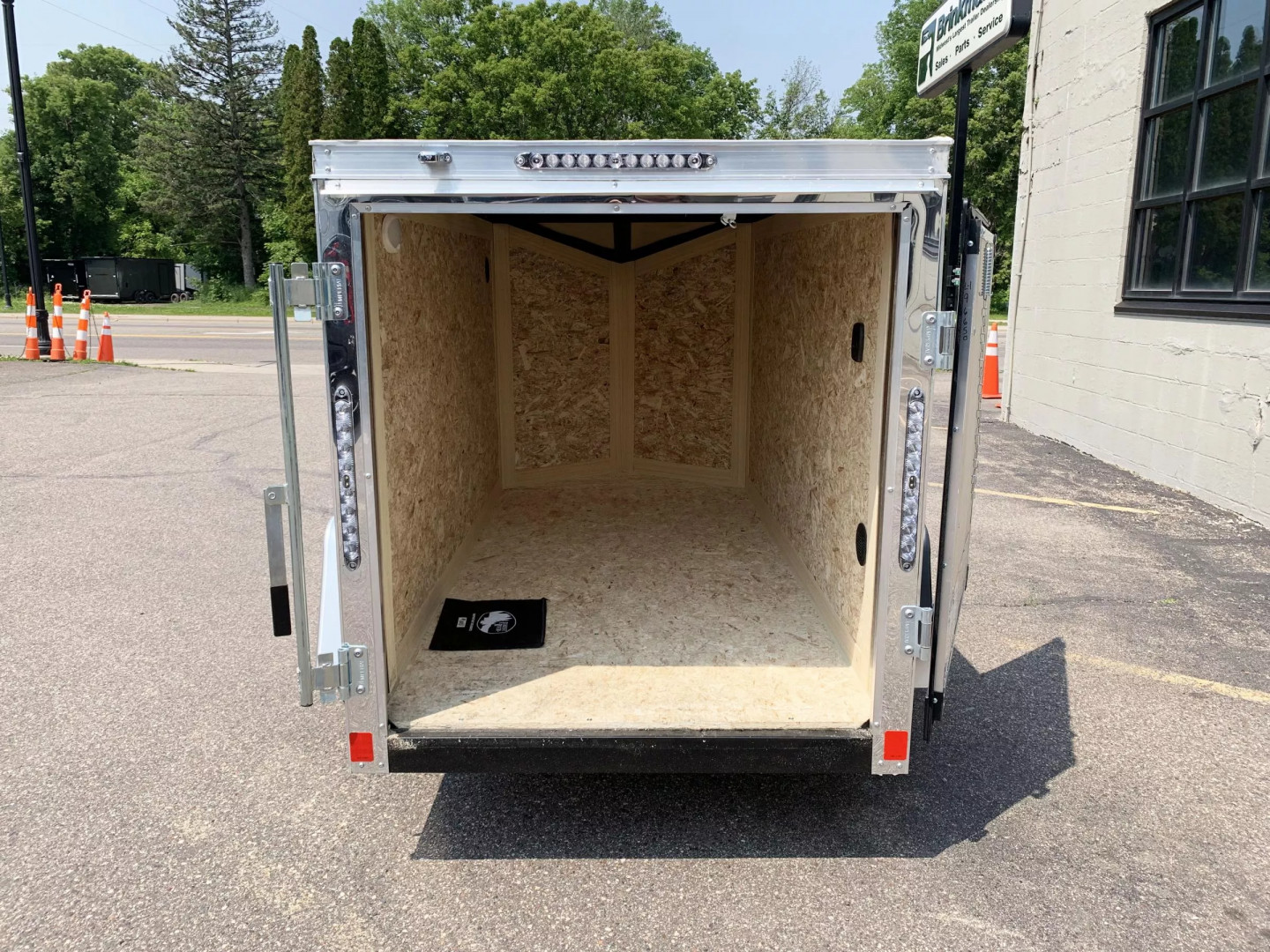 New US Cargo 4x8 Enclosed Trailer -Swing Door