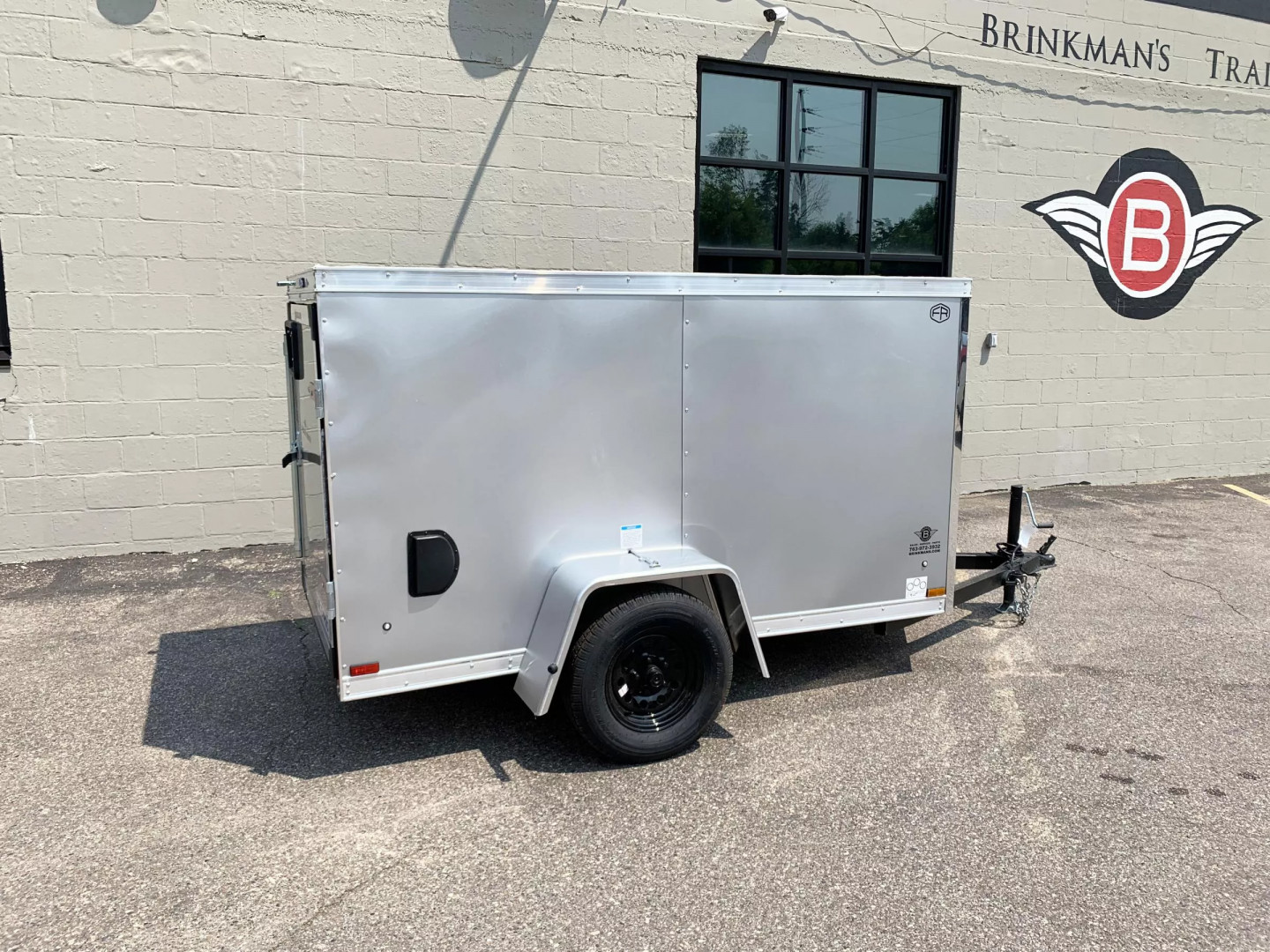 New US Cargo 4x8 Enclosed Trailer -Swing Door