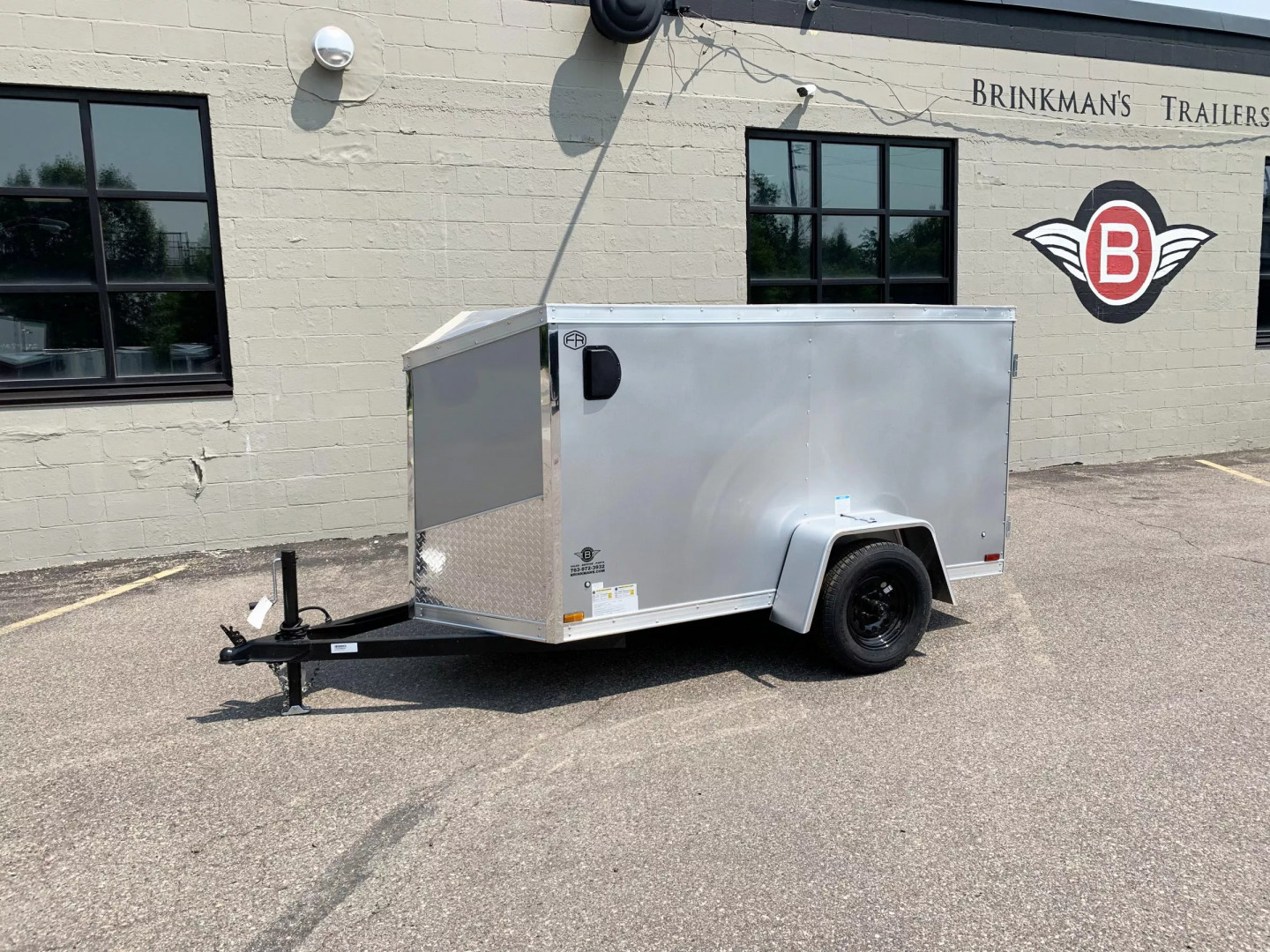 New US Cargo 4x8 Enclosed Trailer -Swing Door