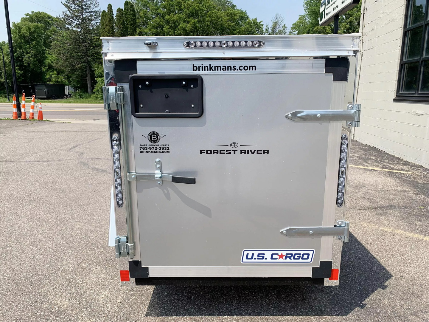 New US Cargo 4x8 Enclosed Trailer -Swing Door