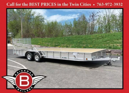 New Quality Trophy 7x24 Aluminum Utility Trailer! Full Rear Ramp with Diamond Plate Solid Sides!