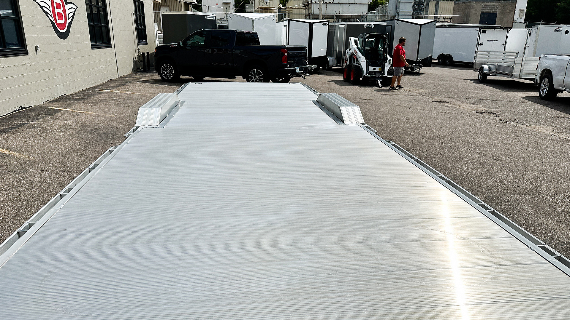 New Aluma Wide Body 10x28 Tandem Axle Equipment Hauler!