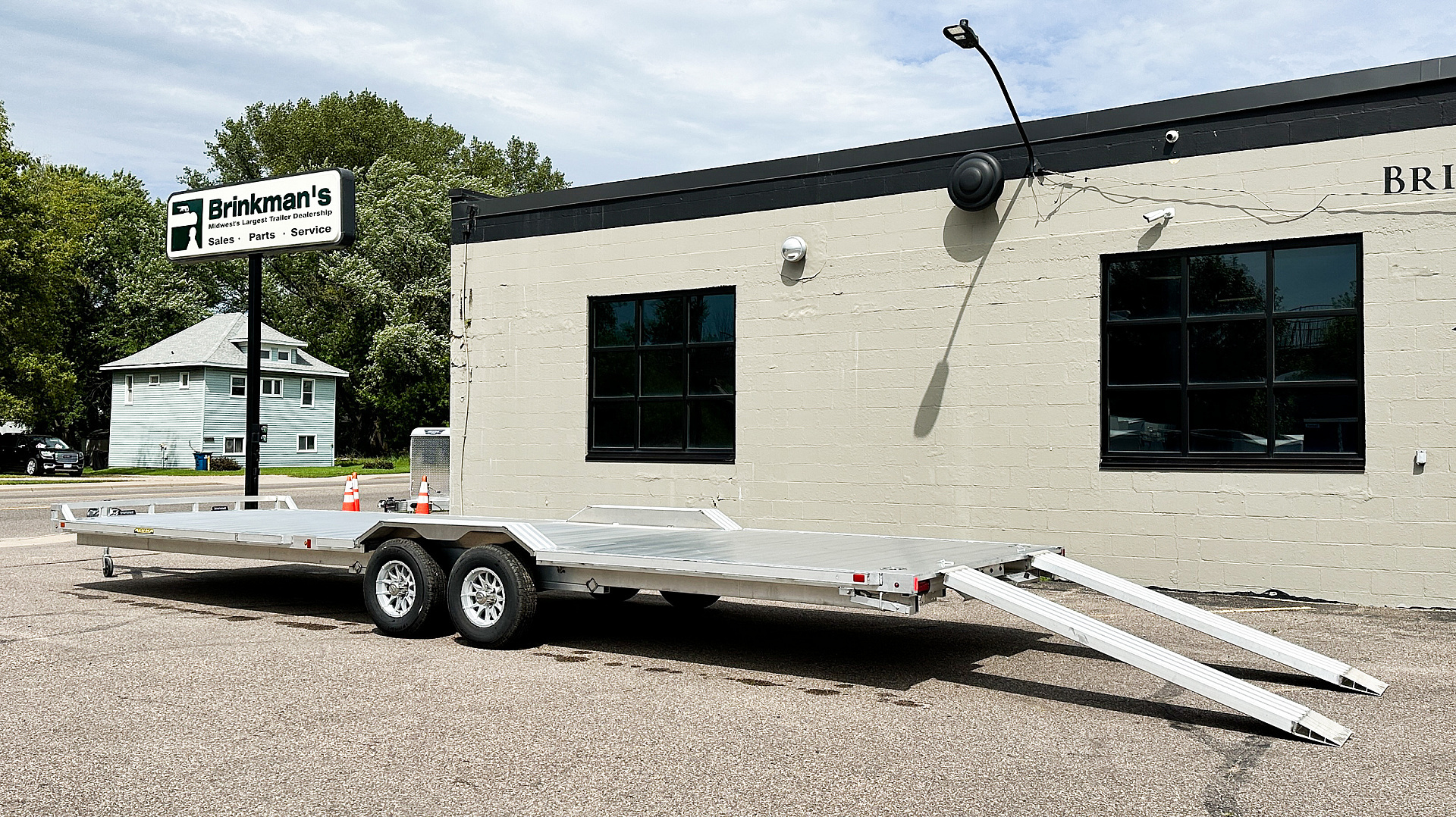 New Aluma Wide Body 10x28 Tandem Axle Equipment Hauler!