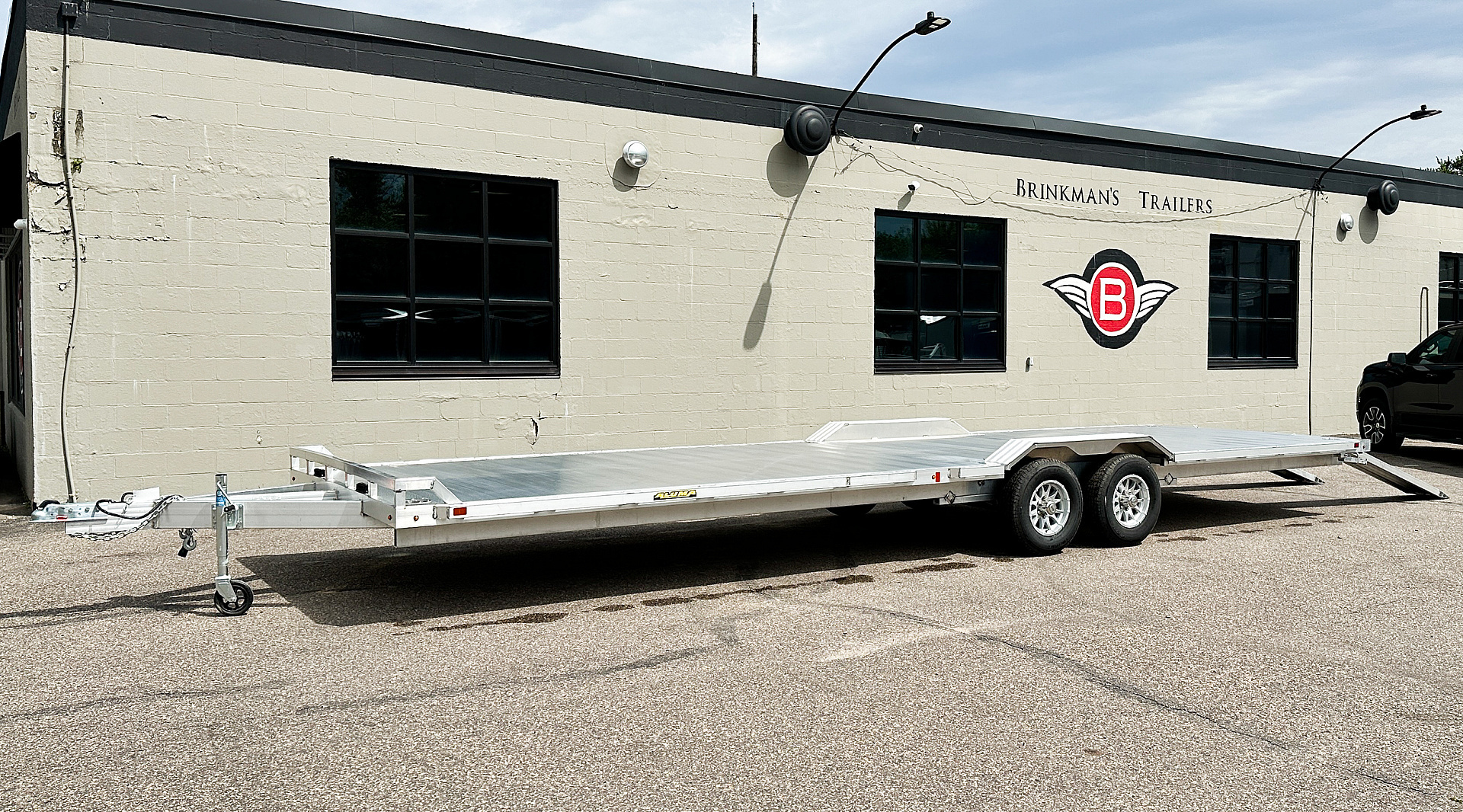New Aluma Wide Body 10x28 Tandem Axle Equipment Hauler!