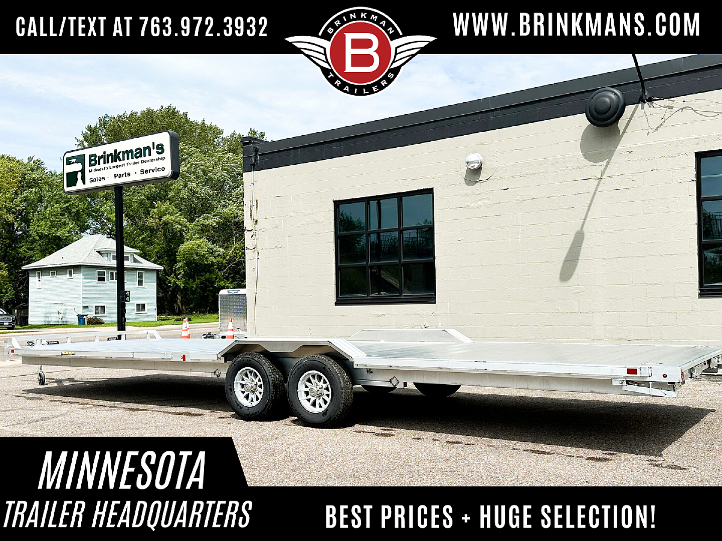 New Aluma Wide Body 10x28 Tandem Axle Equipment Hauler!