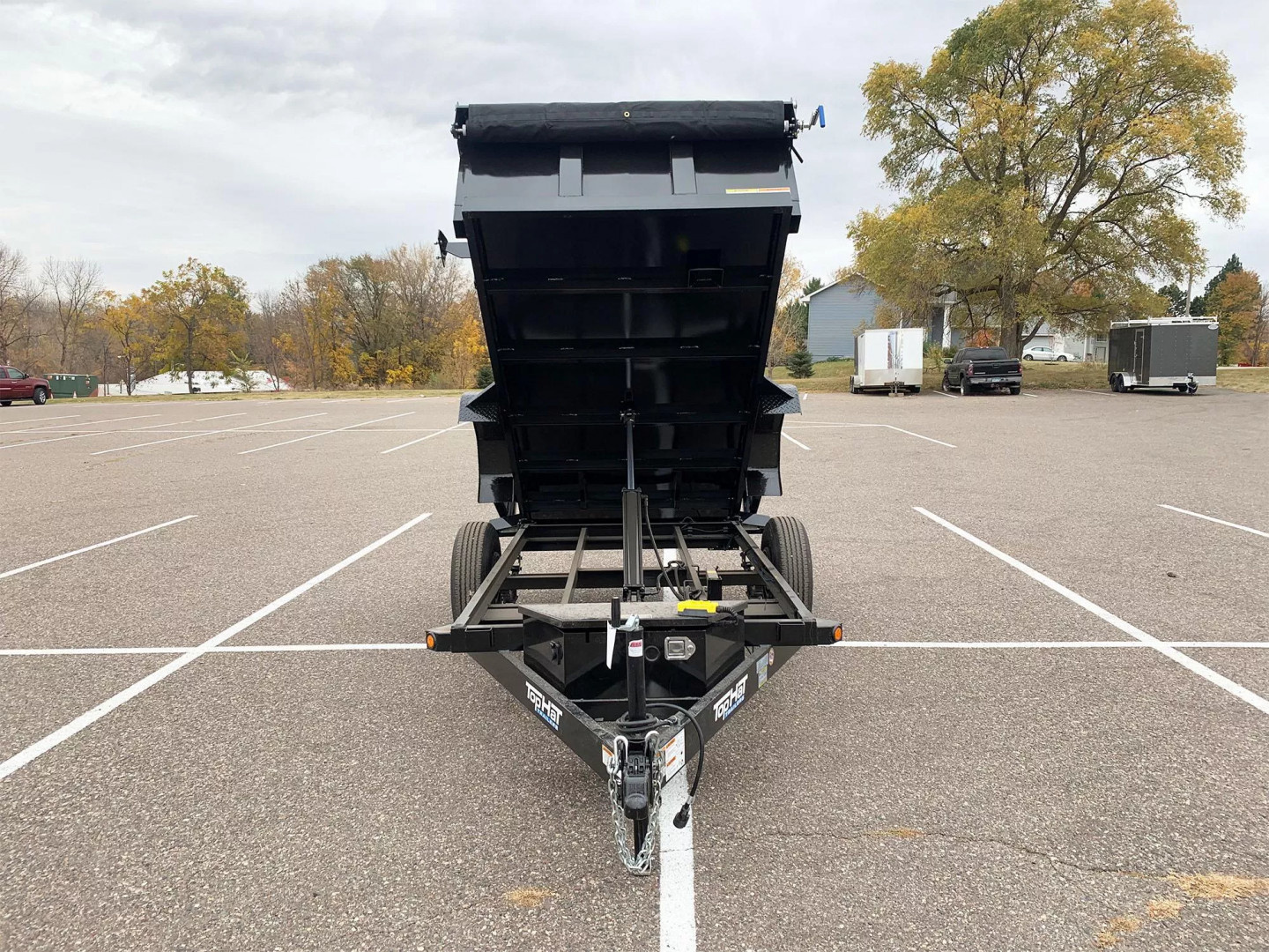 New SALE! Top Quality Top Hat 60x10 Dump Trailer - 5,000#GVWR Single Axle- Single Cylinder Lift System