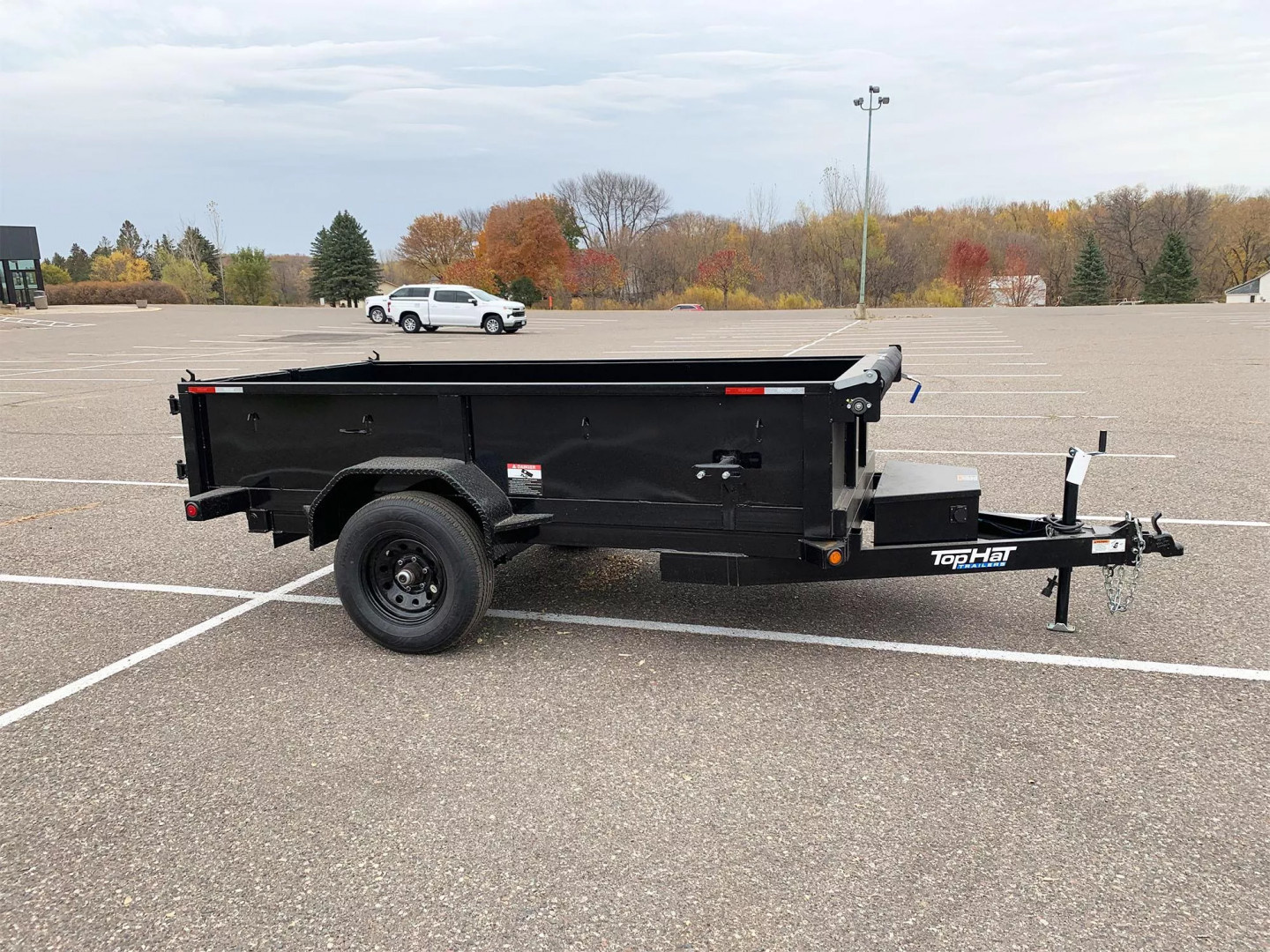 New SALE! Top Quality Top Hat 60x10 Dump Trailer - 5,000#GVWR Single Axle- Single Cylinder Lift System