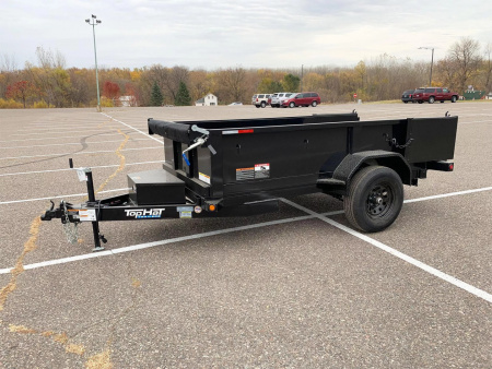New SALE! Top Quality Top Hat 60x10 Dump Trailer - 5,000#GVWR Single Axle- Single Cylinder Lift System