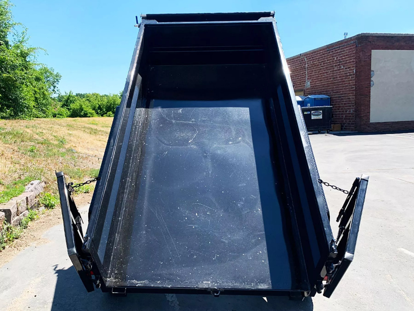 New SALE! Top Quality Top Hat 60x10 Tandem Axle Dump Trailer - 7,000#GVWR - Single Cylinder Lift System