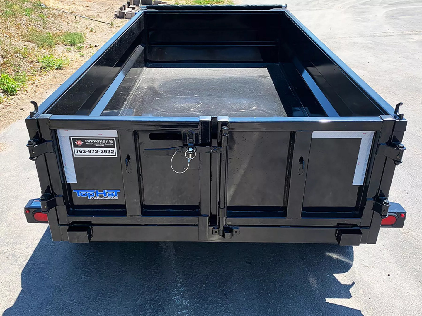 New SALE! Top Quality Top Hat 60x10 Tandem Axle Dump Trailer - 7,000#GVWR - Single Cylinder Lift System