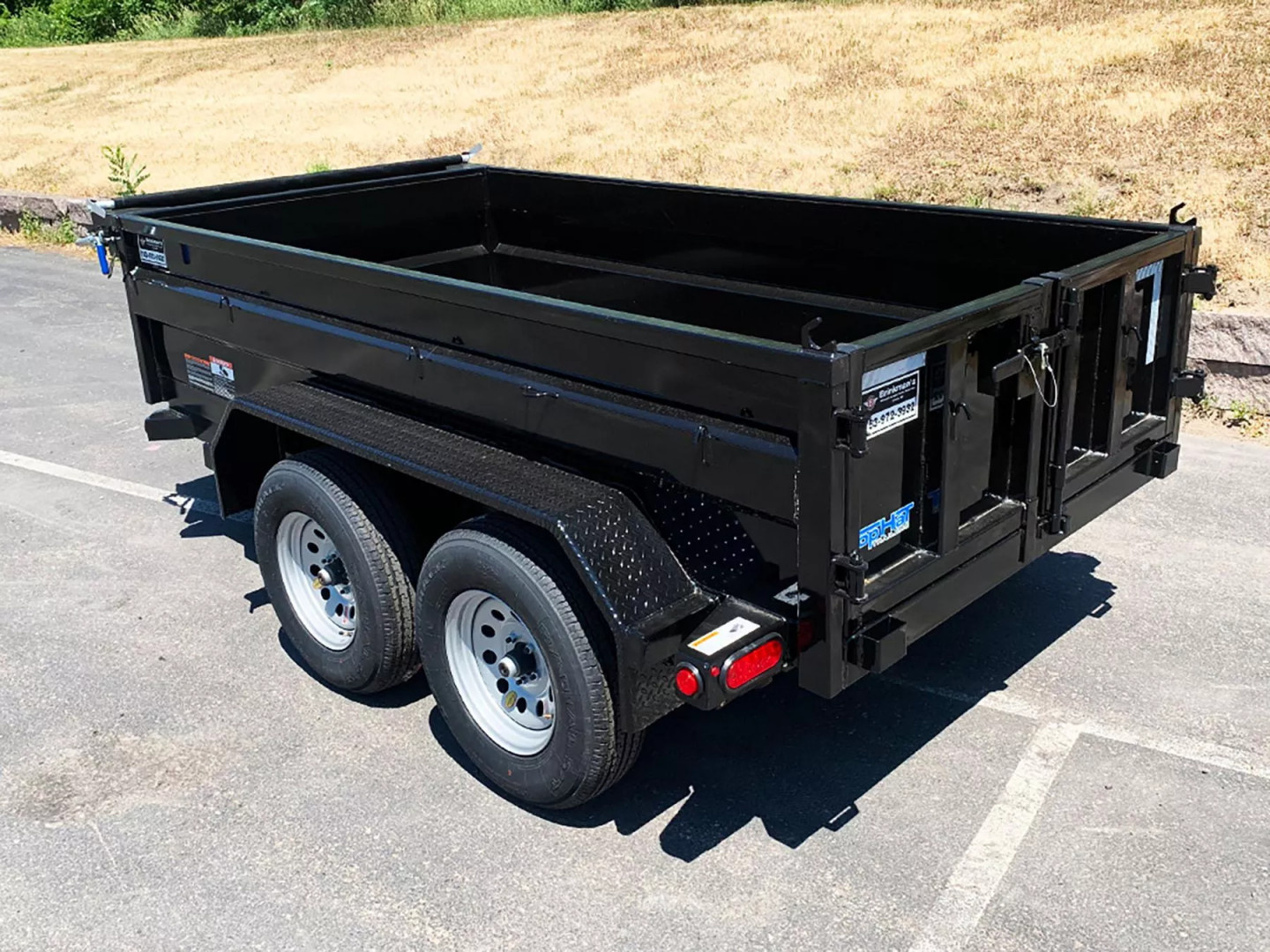 New SALE! Top Quality Top Hat 60x10 Tandem Axle Dump Trailer - 7,000#GVWR - Single Cylinder Lift System
