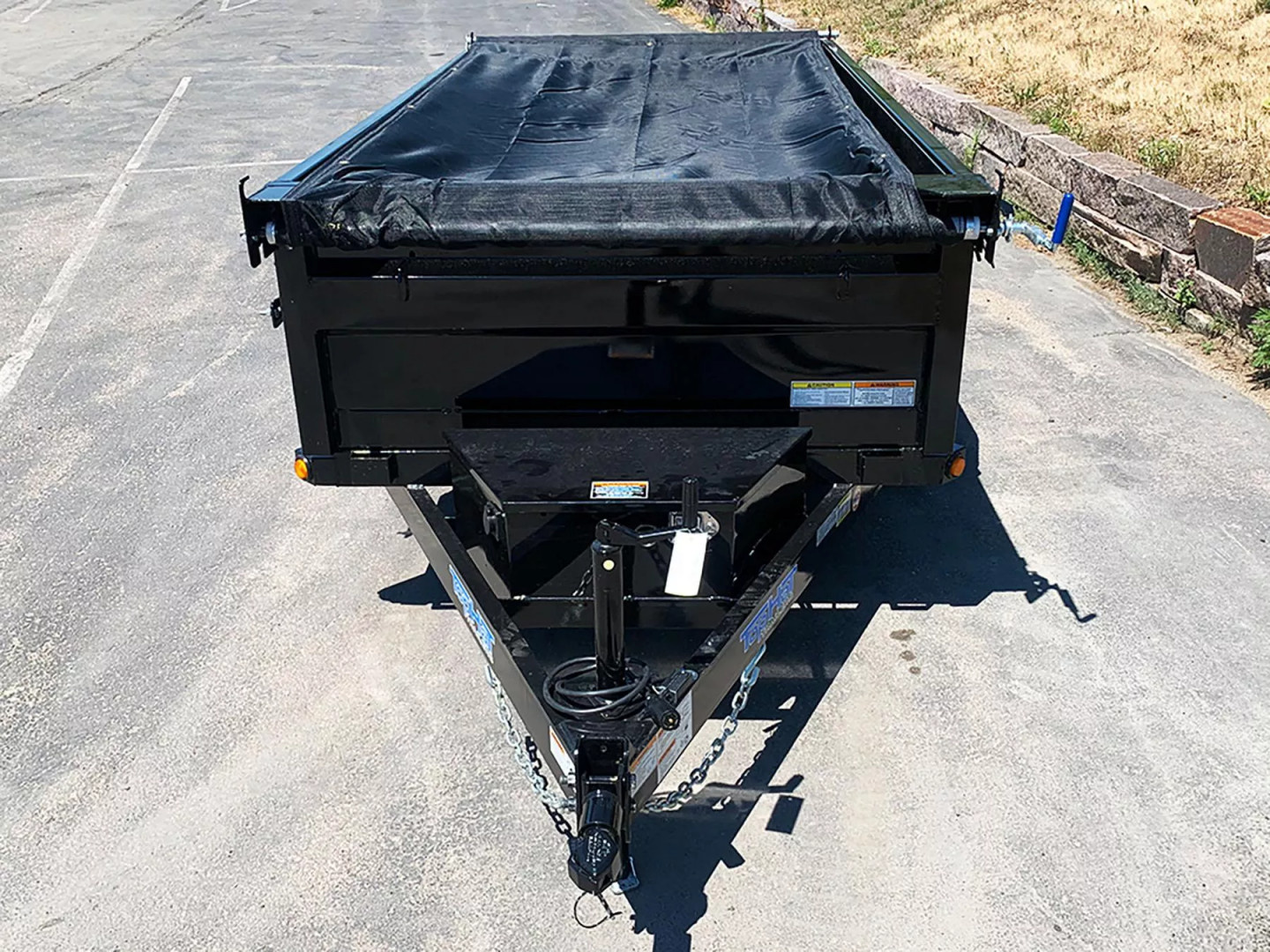 New SALE! Top Quality Top Hat 60x10 Tandem Axle Dump Trailer - 7,000#GVWR - Single Cylinder Lift System