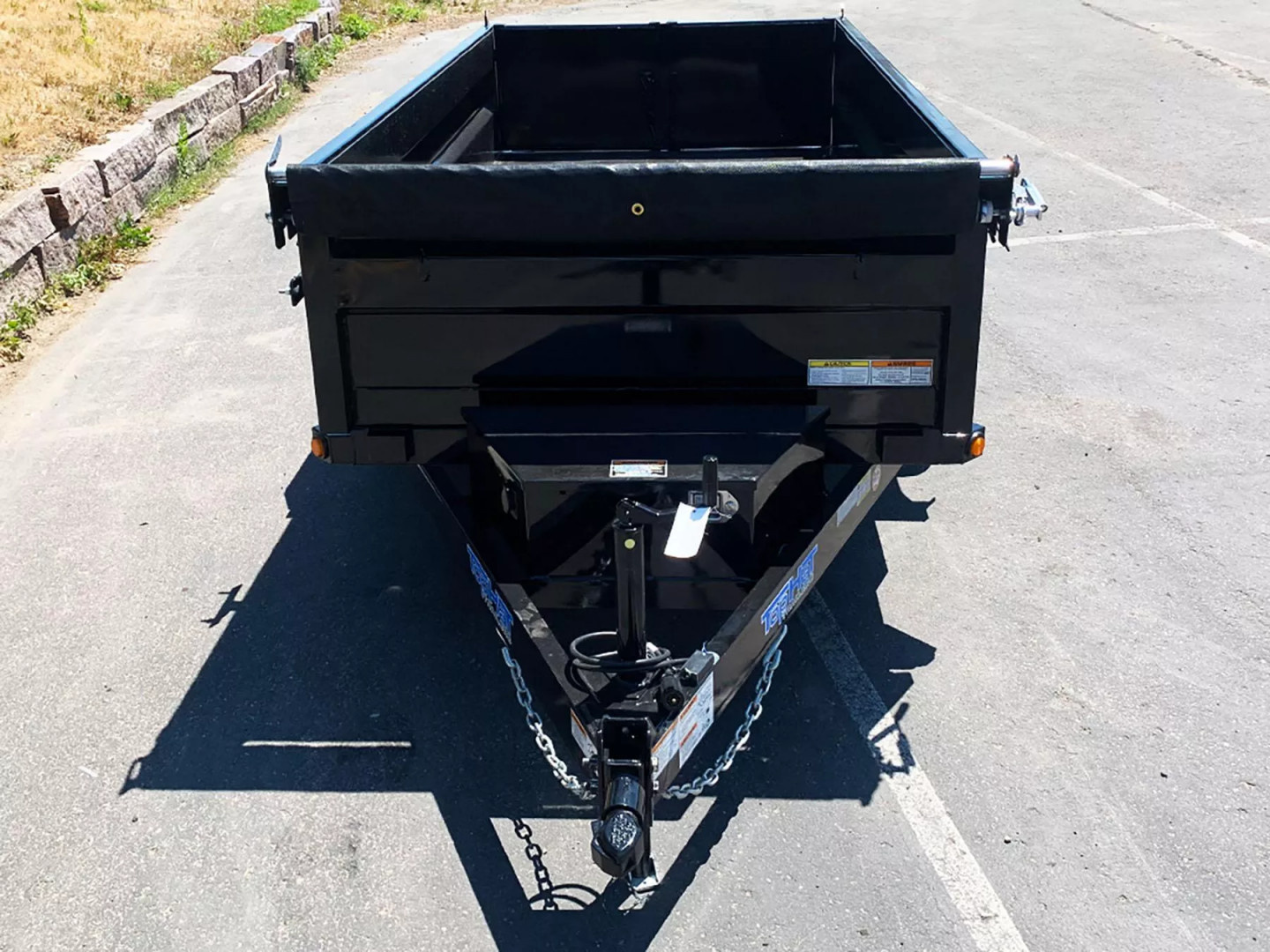 New SALE! Top Quality Top Hat 60x10 Tandem Axle Dump Trailer - 7,000#GVWR - Single Cylinder Lift System