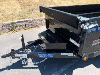 New SALE! Top Quality Top Hat 60x10 Tandem Axle Dump Trailer - 7,000#GVWR - Single Cylinder Lift System