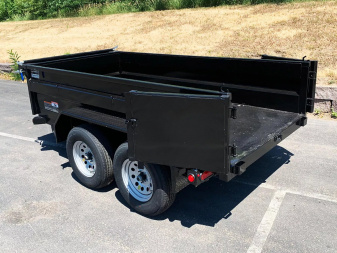 New SALE! Top Quality Top Hat 60x10 Tandem Axle Dump Trailer - 7,000#GVWR - Single Cylinder Lift System