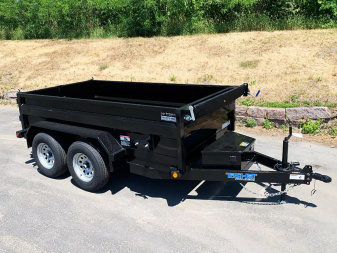 New SALE! Top Quality Top Hat 60x10 Tandem Axle Dump Trailer - 7,000#GVWR - Single Cylinder Lift System