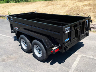 New SALE! Top Quality Top Hat 60x10 Tandem Axle Dump Trailer - 7,000#GVWR - Single Cylinder Lift System