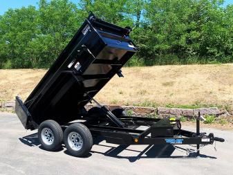 New SALE! Top Quality Top Hat 60x10 Tandem Axle Dump Trailer - 7,000#GVWR - Single Cylinder Lift System