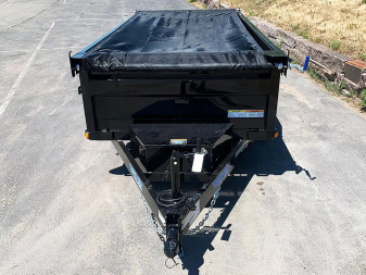 New SALE! Top Quality Top Hat 60x10 Tandem Axle Dump Trailer - 7,000#GVWR - Single Cylinder Lift System