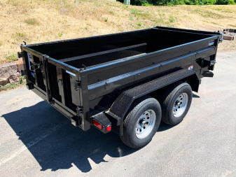 New SALE! Top Quality Top Hat 60x10 Tandem Axle Dump Trailer - 7,000#GVWR - Single Cylinder Lift System