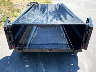 New SALE! Top Quality Top Hat 60x10 Tandem Axle Dump Trailer - 7,000#GVWR - Single Cylinder Lift System