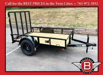 New Top Quality Top Hat 60x8 Open Utility Trailer - Rear Ramp!