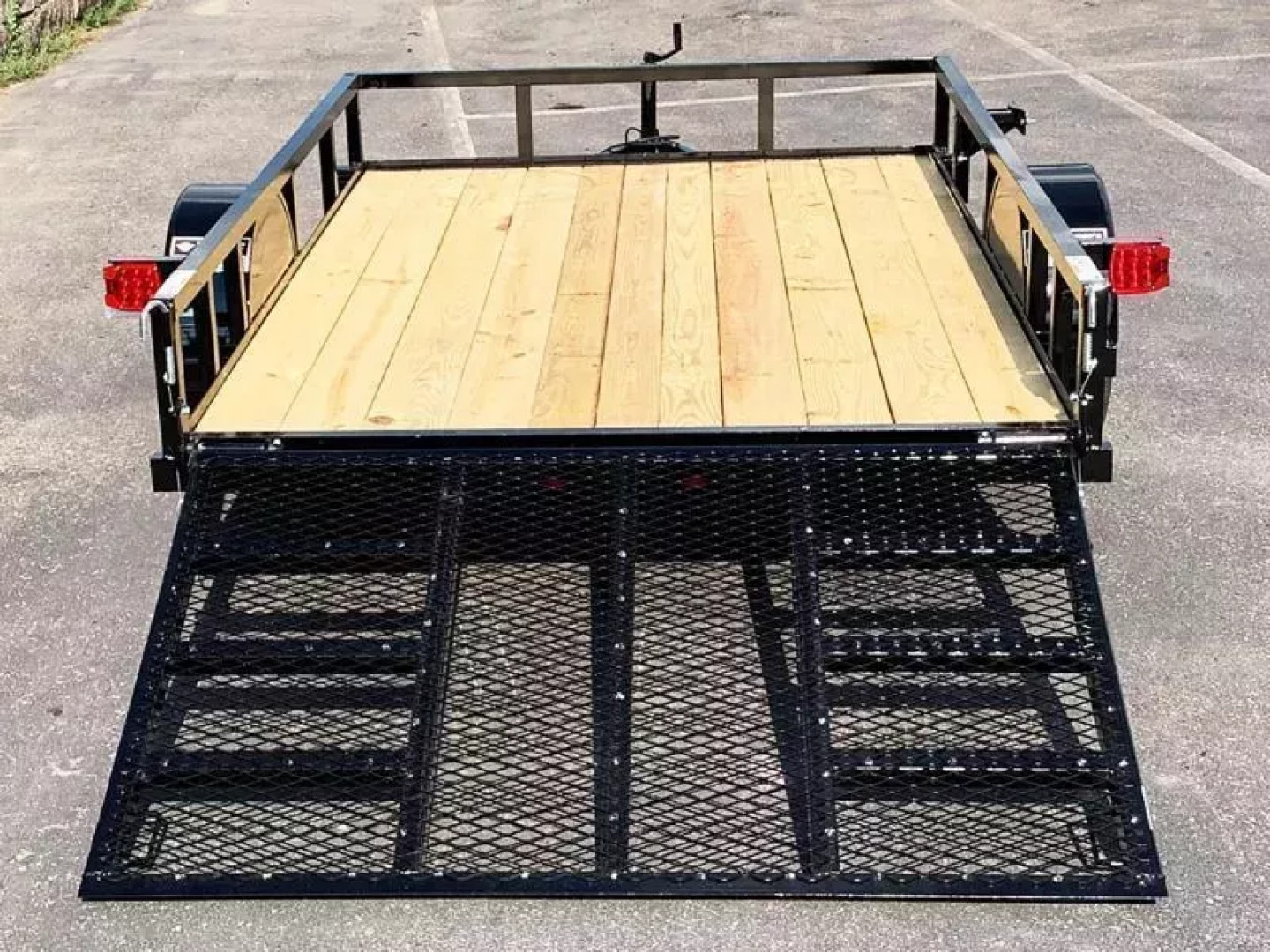 New Top Quality Top Hat 77x10 Open Utility Trailer - Rear Ramp!