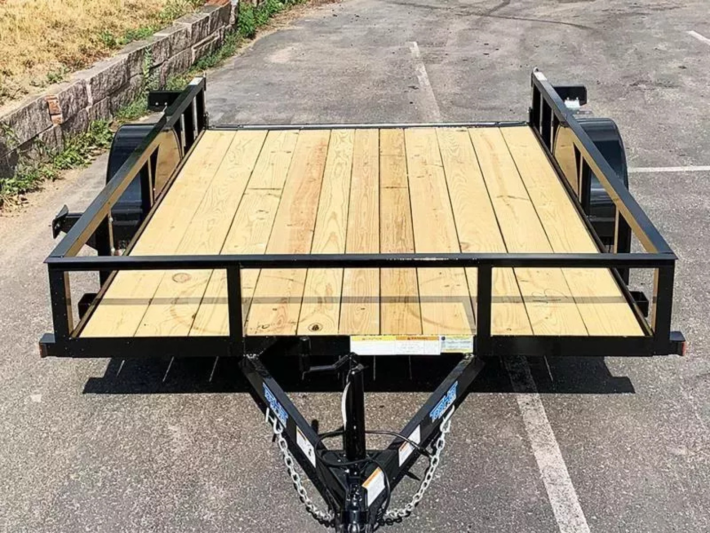 New Top Quality Top Hat 77x10 Open Utility Trailer - Rear Ramp!