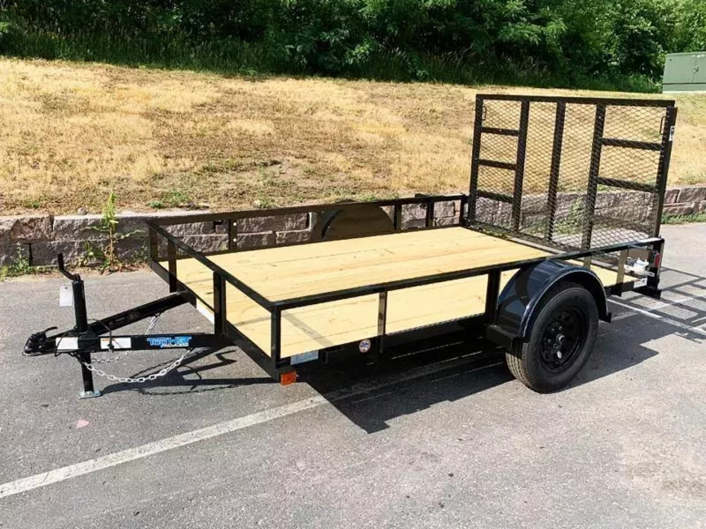 New Top Quality Top Hat 77x10 Open Utility Trailer - Rear Ramp!