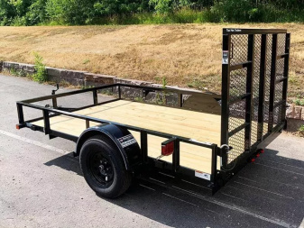 New Top Quality Top Hat 77x10 Open Utility Trailer - Rear Ramp!