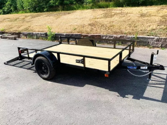 New Top Quality Top Hat 77x10 Open Utility Trailer - Rear Ramp!