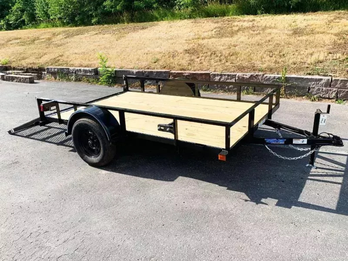 New Top Quality Top Hat 77x10 Open Utility Trailer - Rear Ramp!