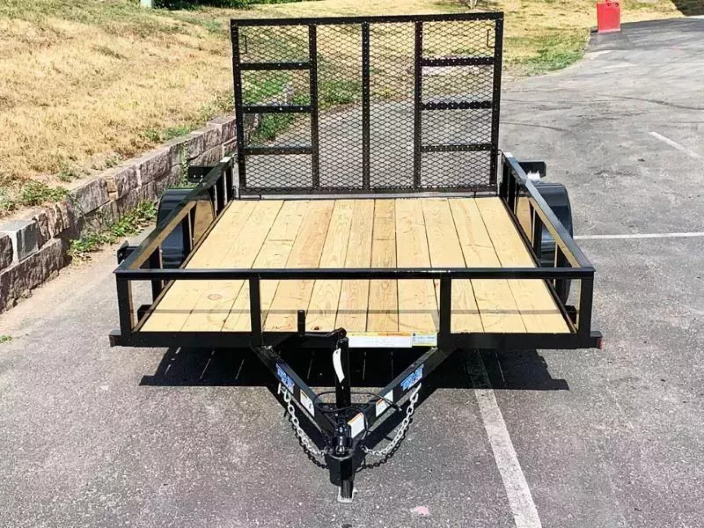 New Top Quality Top Hat 77x10 Open Utility Trailer - Rear Ramp!