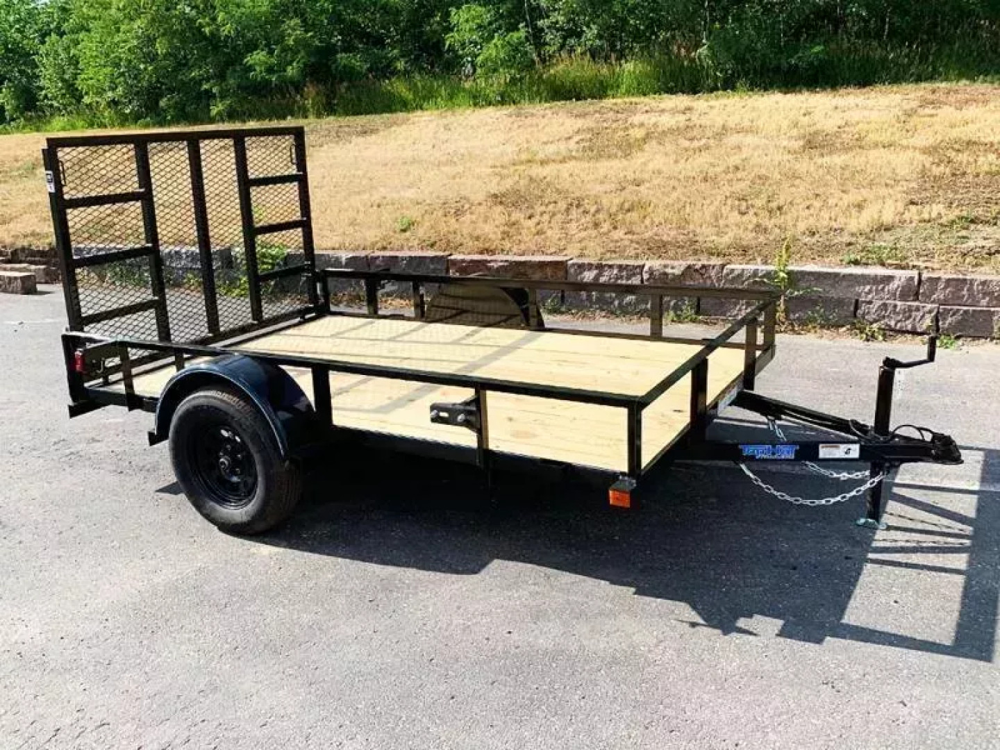 New Top Quality Top Hat 77x10 Open Utility Trailer - Rear Ramp!