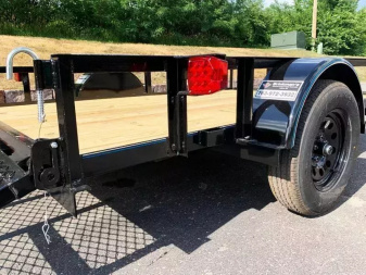 New Top Quality Top Hat 77x10 Open Utility Trailer - Rear Ramp!