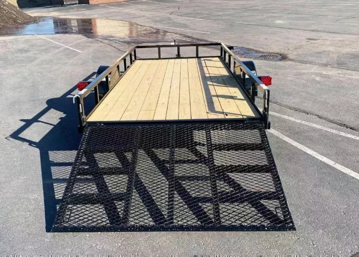 New Top Quality Top Hat 77x14 Open Utility Trailer - Rear Ramp!