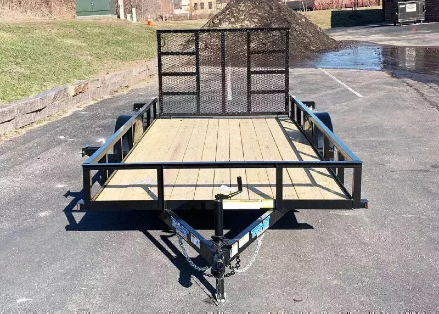 New Top Quality Top Hat 77x14 Open Utility Trailer - Rear Ramp!